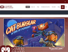 Tablet Screenshot of gamersforgood.com